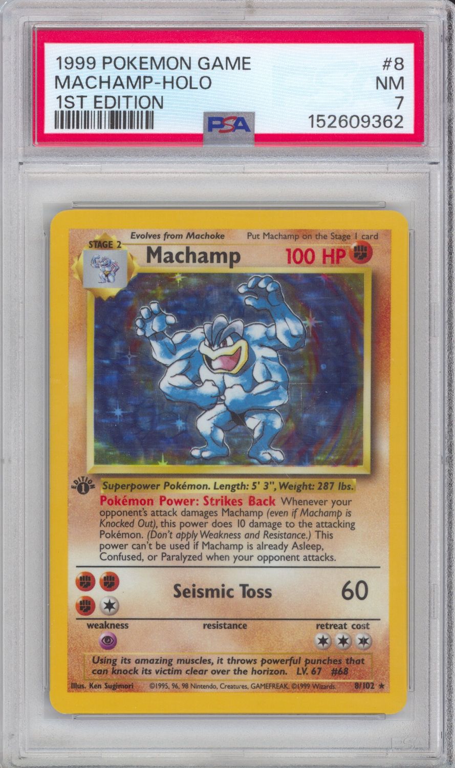 Machamp Holo - 8/102 - Deck Exclusives (PR) PSA 7