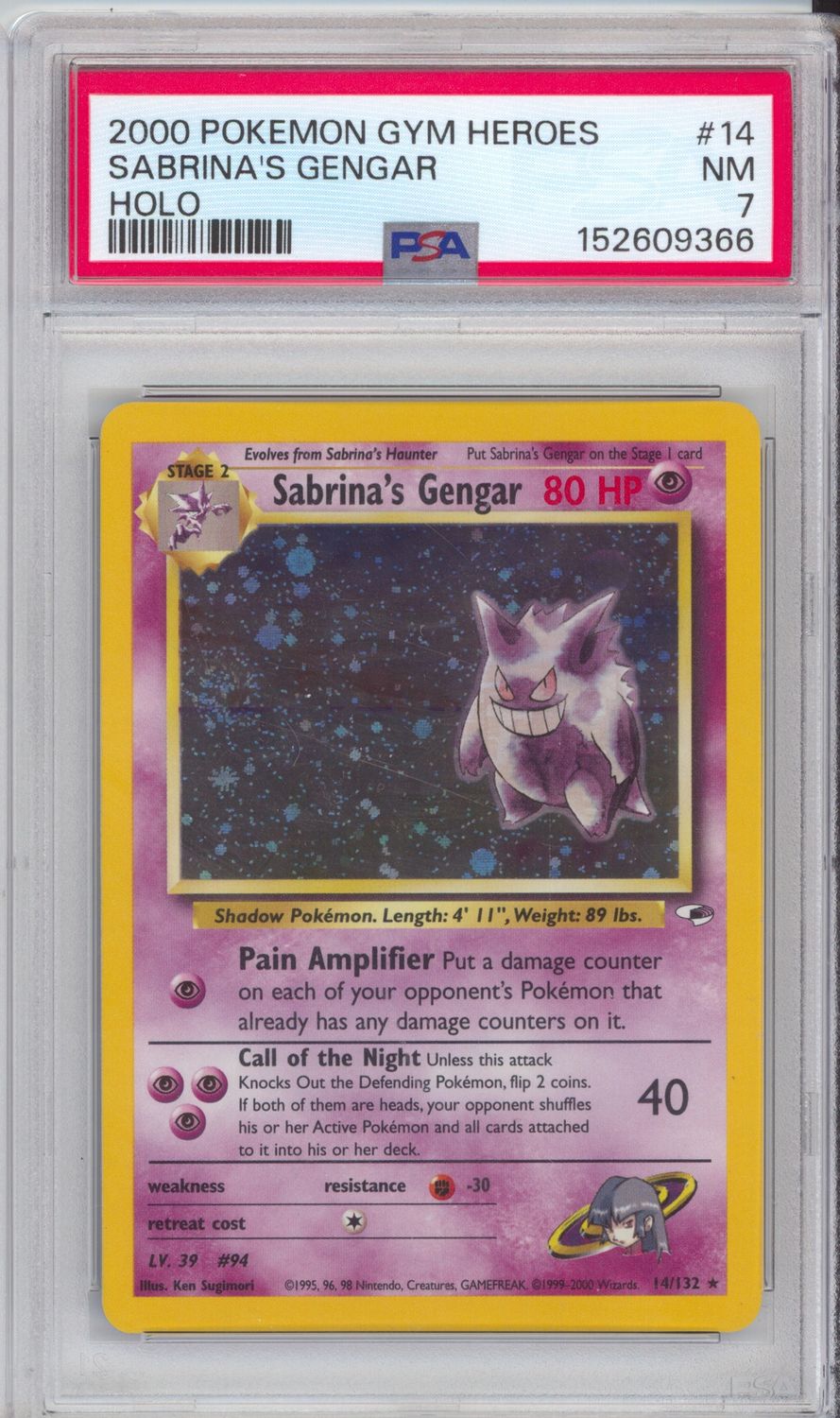 Sabrina's Gengar - Holo - Gym Heroes (G1) PSa 7