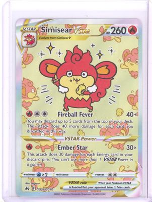 Simisear VSTAR - SWSH: Crown Zenith: Galarian Gallery (CRZ:GG) - NM