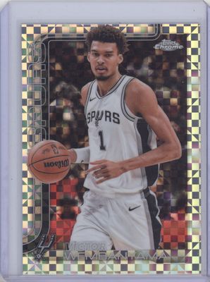 2025-26 Topps Chrome #221 Victor Wembanyama X-Fractor