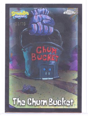 2025 Topps Chrome #48 The Chum Bucket Black Sapphire #/10