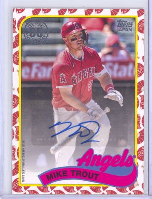2024 Topps Herritage #89JA-MT Mike Trout 35th Anniversary Japan #/25