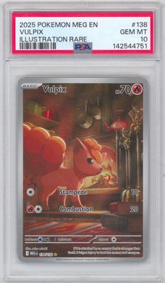 Vulpix - 138/132 - ME01: Mega Evolution (MEG) PSA 10