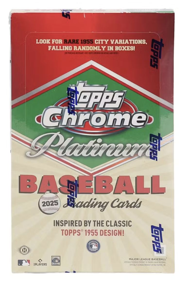 2025 Topps Chrome Platinum '55 Baseball Hobby Box