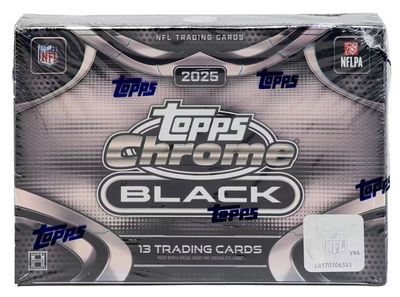 2025 Topps Chrome® Black Football - Hobby Box