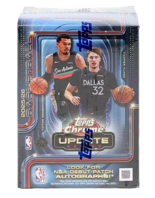 2025/26 Topps Chrome Update Series Basketball Blaster Box