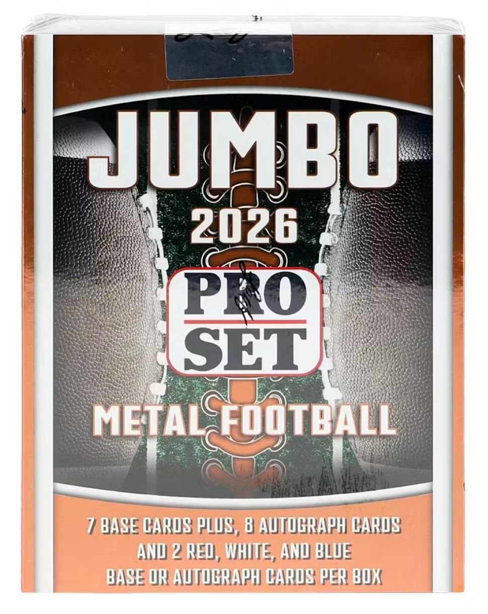 2026 Leaf Pro Set Metal Football Hobby Jumbo Box