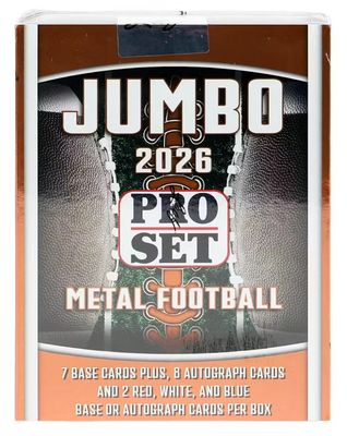 2026 Leaf Pro Set Metal Football Hobby Jumbo Box