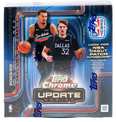 2025/26 Topps Chrome Update Series Basketball Mega Box (Shrink Wrapped)