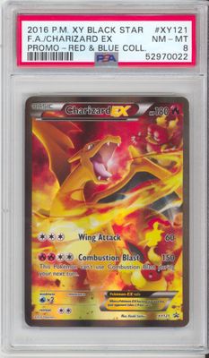 2016 Pokemon XY Black Star Promo Charizard PSA 8