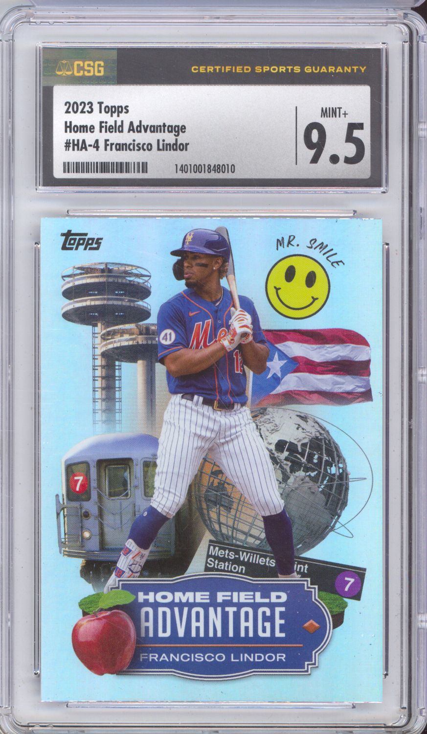 2023 Topps #HA-4 Francisco Lindor Home Field Advantage CSG 9.5