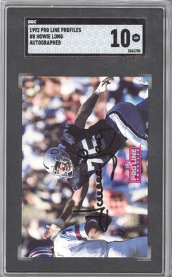 1992 Pro Line Profiles 8 Howie Long Autograph SGC 10