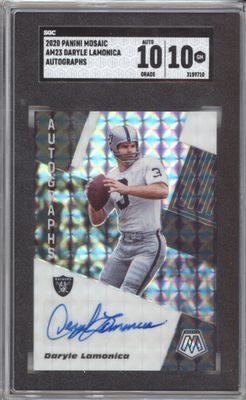 2020 Panini Mosaic AM23 Daryle Lamonica Auto SGC 10-10