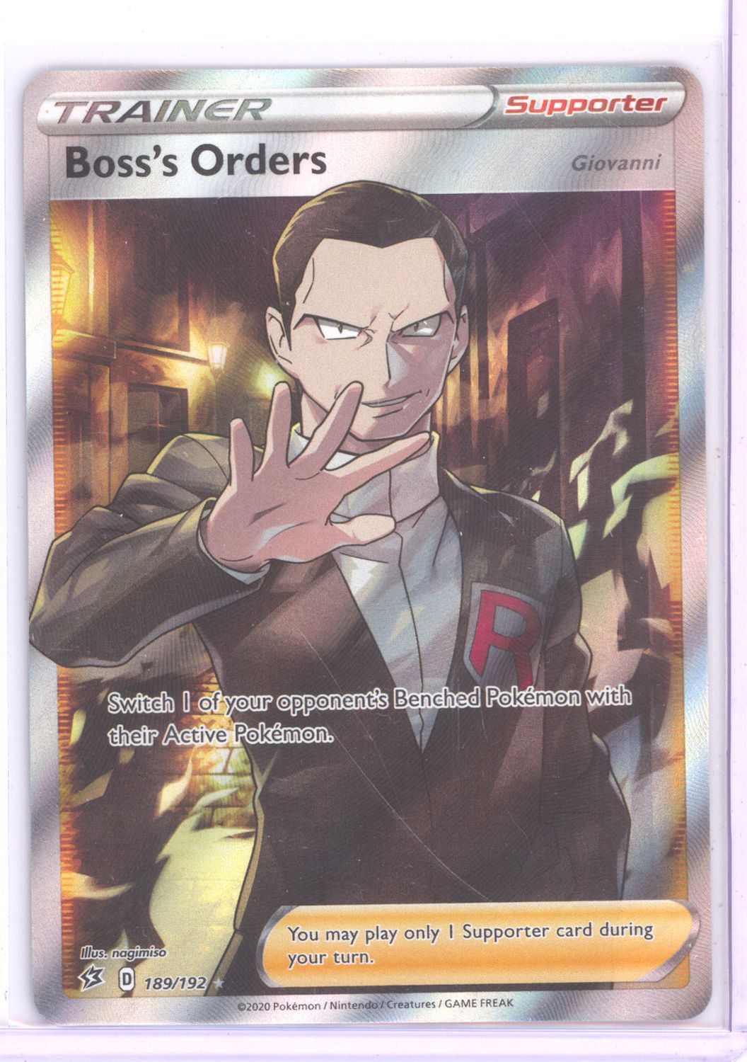 Boss's Orders (Full Art) - SWSH02: Rebel Clash (SWSH02) (8/31)
