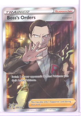 Boss's Orders (Full Art) - SWSH02: Rebel Clash (SWSH02) (8/31)