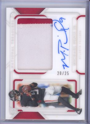 2024 Panini National Treasures #RT-MPJ Michael Penix Jr. Rookie Silver /25