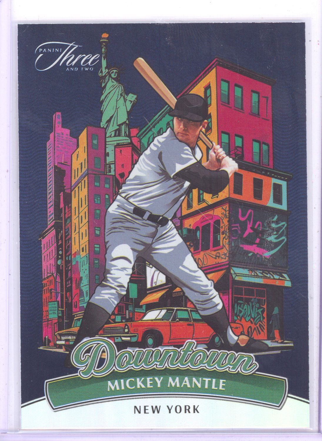 2024 Panini Three And Two #5 Mickey Mantle Downtown