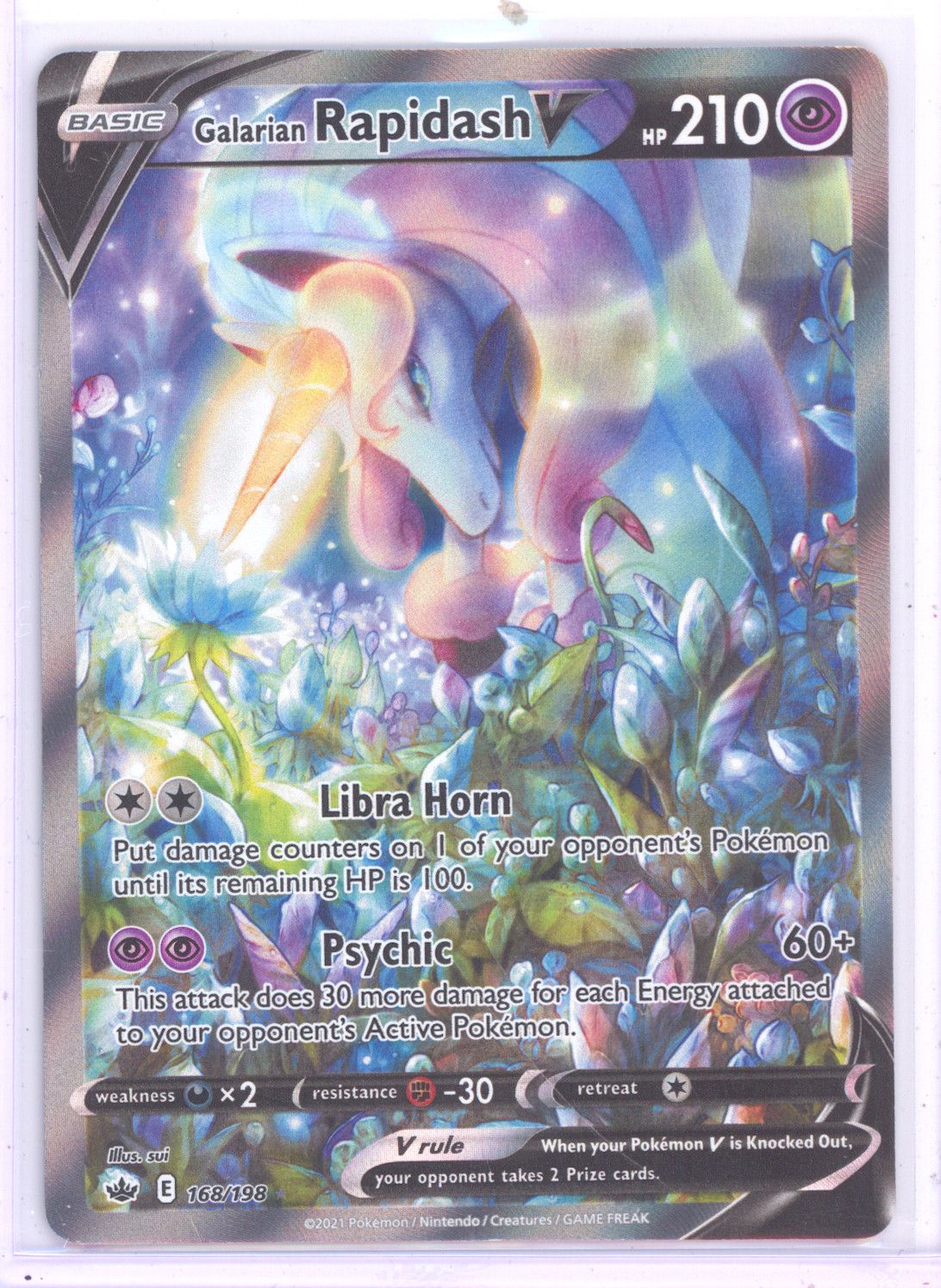 Galarian Rapidash V (Alternate Full Art) - SWSH06: Chilling Reign (SWSH06) (9/2)