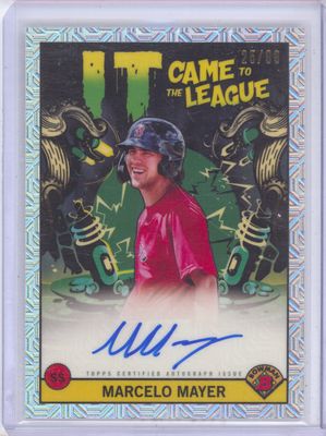 2022 Topps Chrome #CLMA-MM Marcelo Mayer It Came To The League Autograph Mojo #/99