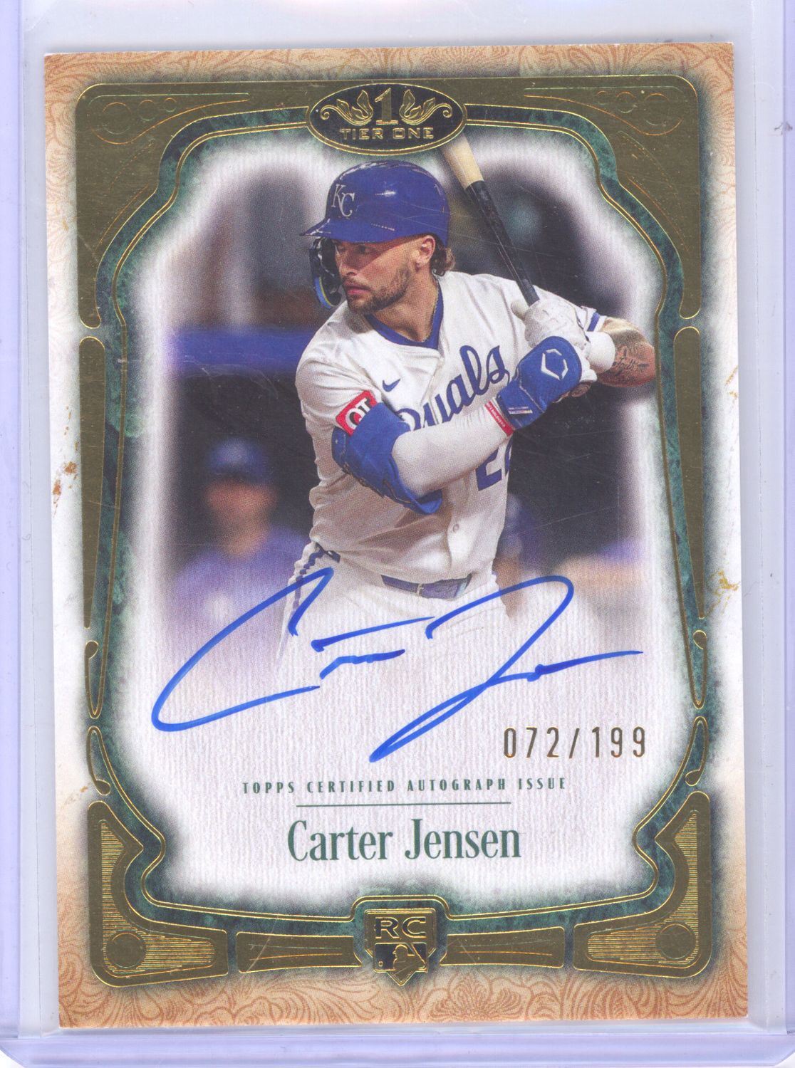 2026 Topps Tier One #BOA-CJE Carter Jensen Autograph #/199