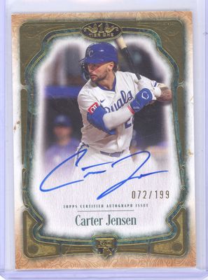 2026 Topps Tier One #BOA-CJE Carter Jensen Autograph #/199