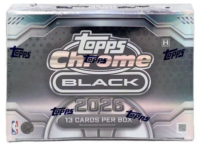 2025/26 Topps Chrome Black Basketball Hobby Box