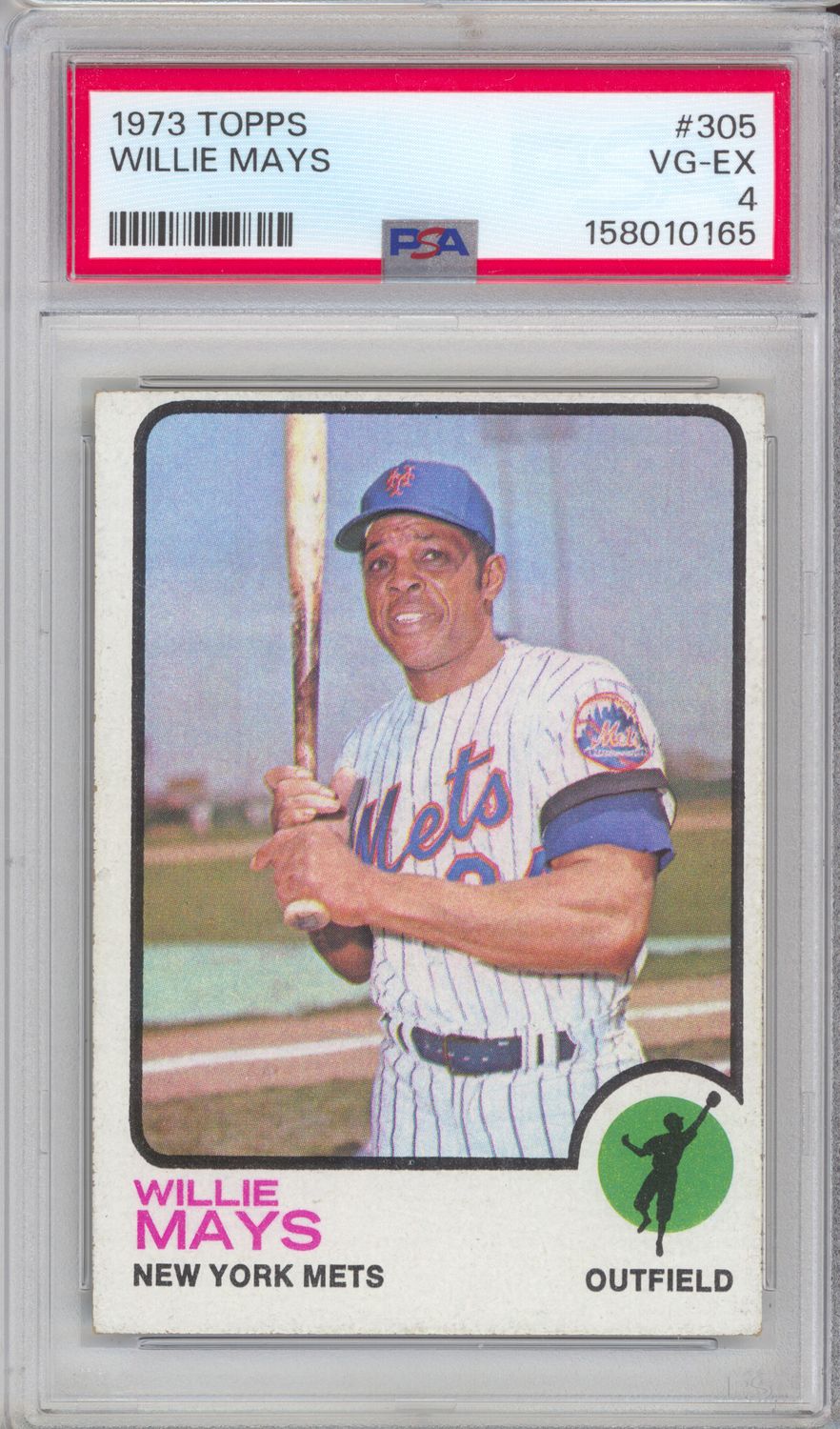 1973 Topps 305 Willie Mays PSA 4
