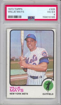 1973 Topps 305 Willie Mays PSA 4