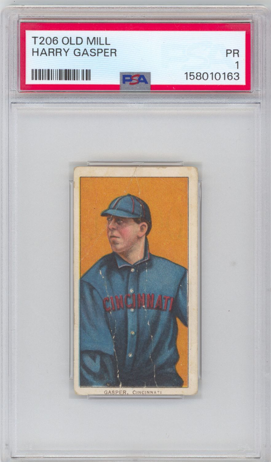 T206 Old Mill Harry Gasper PSA 1