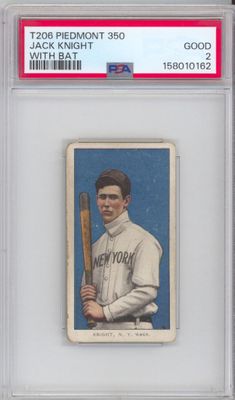 T206 Piedmont 350 Jack Knight With Bat PSA 2