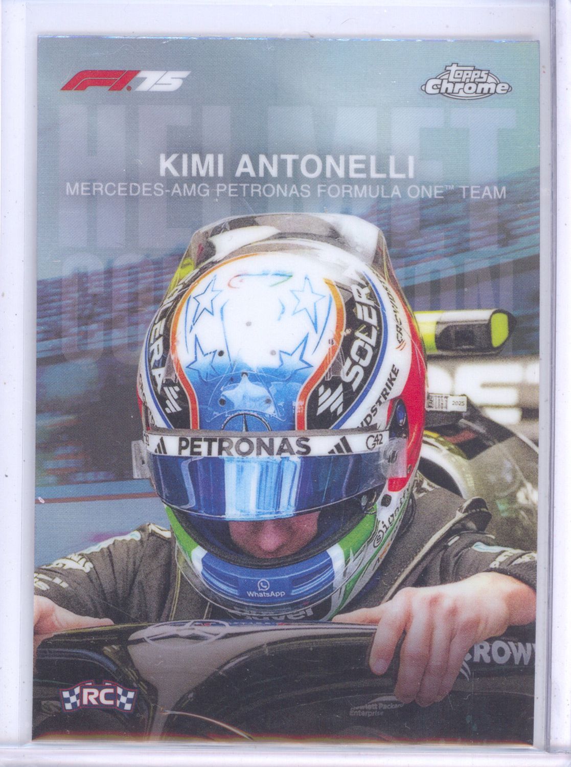 2025 Topps Chrome #HC-1 Kimi Antonelli Helmet Refractor