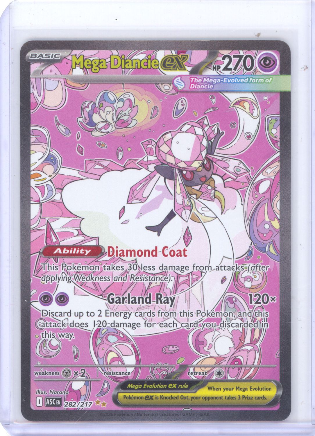 Mega Diancie ex - 282/217 - ME: Ascended Heroes (ASC) (9/5)