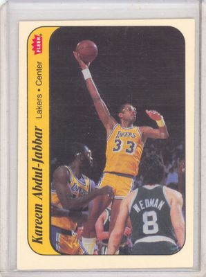 1986 Fleer #1 Kareem Abdul-Jabbar
