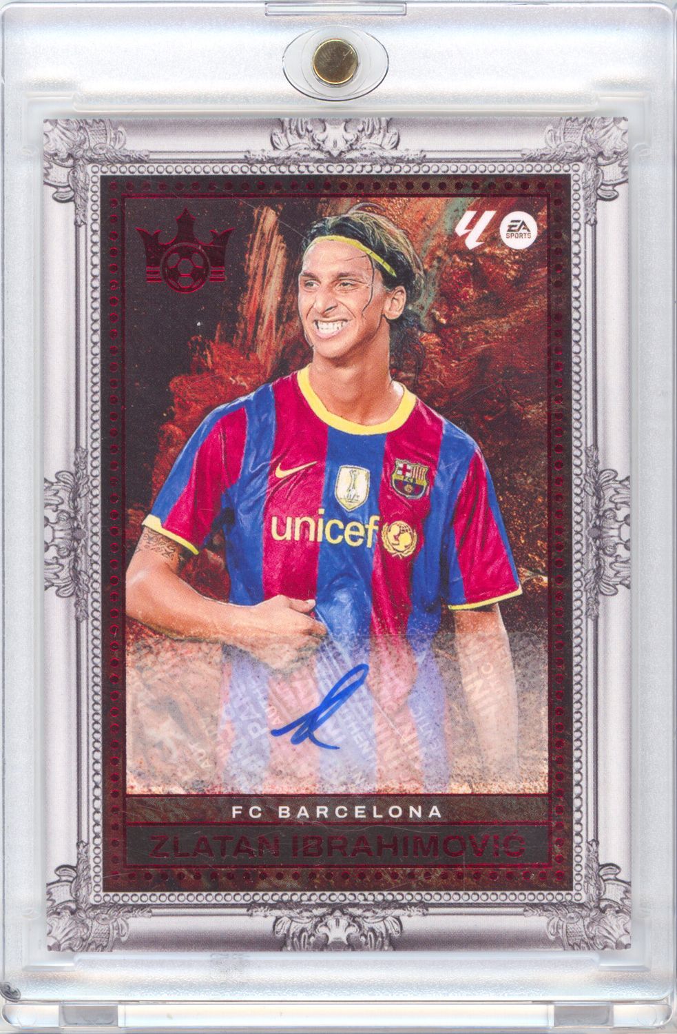 2025‑26 Panini Pitch Kings #LP-ZI Zlatan Ibrahimovic Legacy Portrait Signatures #/7