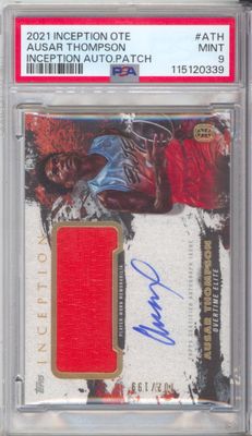 2021 Topps Inception One #IAPC-ATH Ausar Thompson Inception Autograph Relic #/199 PSA 9