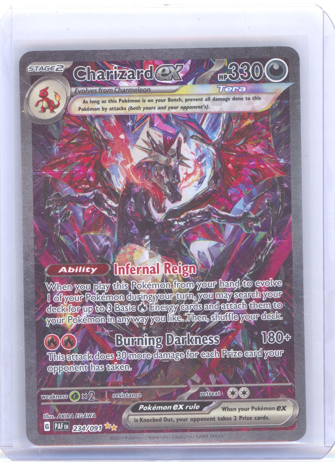 Charizard ex - 234/091 - SV: Paldean Fates (PAF) - LP (9/11)