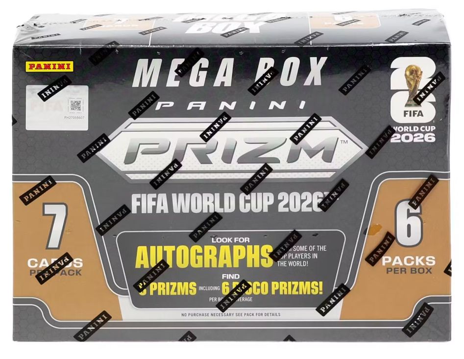 2026 Panini Prizm FIFA World Cup Soccer Mega Hobby Box