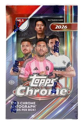 2026 Topps MLS Major League Soccer Chrome Hobby Box
