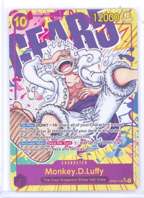Monkey.D.Luffy (119) (Alternate Art) - Awakening of the New Era (OP05) - NM
