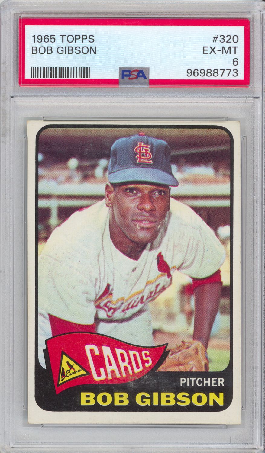 1965 Topps #320 Bob Gibson PSA 6