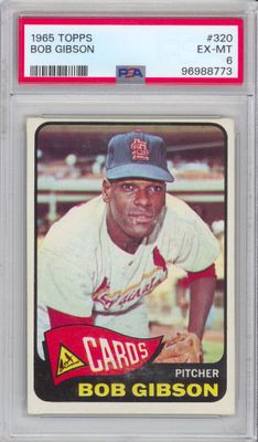 1965 Topps #320 Bob Gibson PSA 6