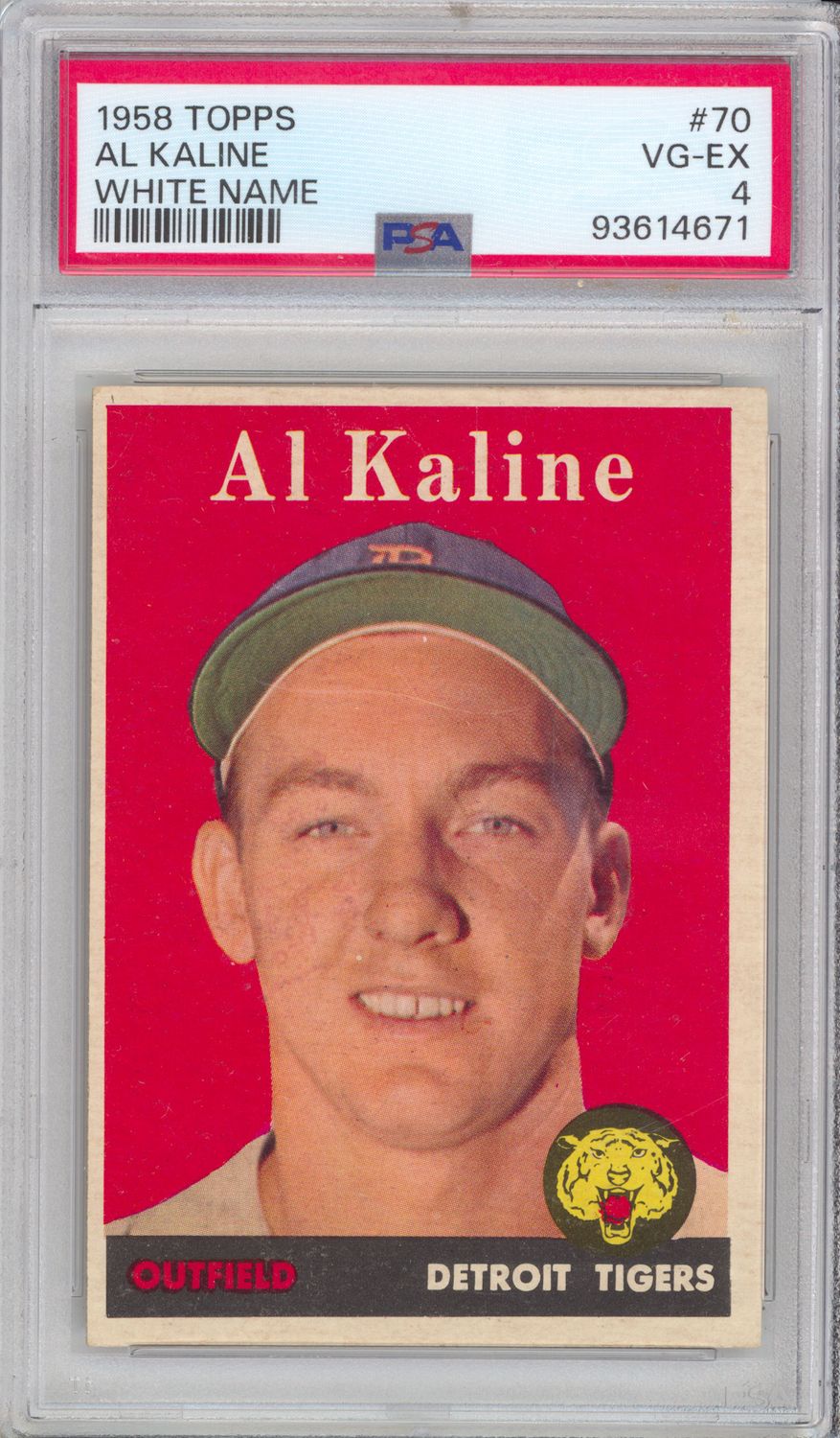 1958 Topps #70 Al Kaline PSA 4