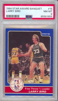 1984 Star Award Banquet #15 Larry Bird PSA 8