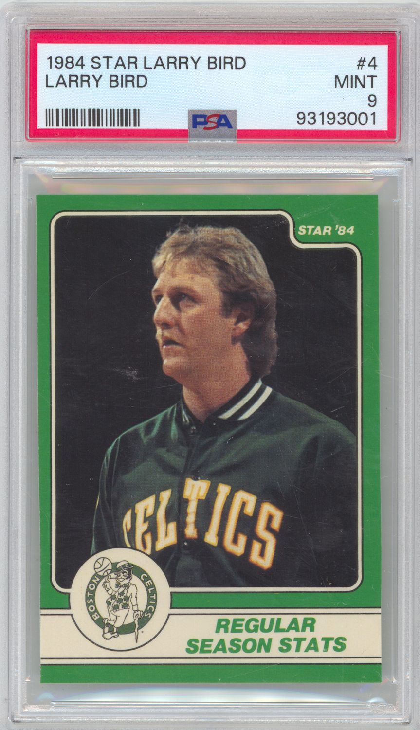 1984 Star #4 Larry Bird PSA 9