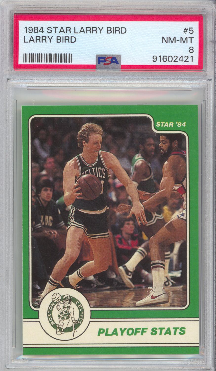 1984 Star #5 Larry Bird PSA 8