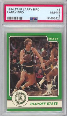 1984 Star #5 Larry Bird PSA 8