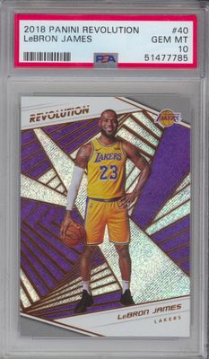 2018 Panini Revolution #40 LeBron James PSA 10