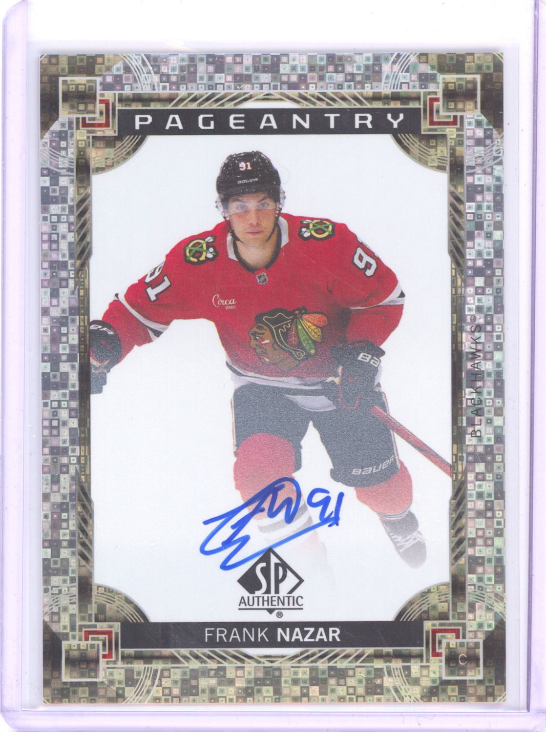 2024-25 SP Authentic P-86 Frank Nazar Pageantry Auto