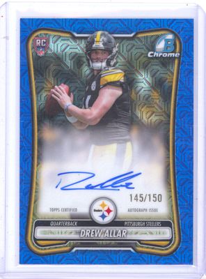 2026 Bowman Football BCRA Drew Allar Rookie Auto Blue Mega /150