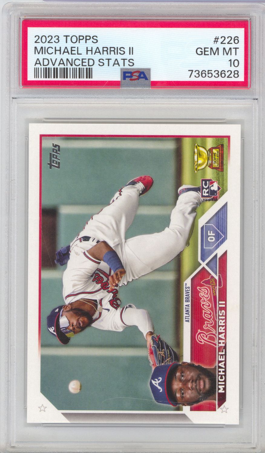 2023 Topps #226 Michael Harris ll Advanced Stats #/300 PSA 10